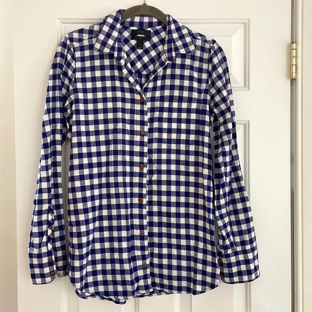 J. Crew Flannel Top